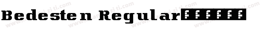 Bedesten Regular字体转换